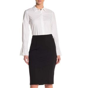 ✨ TAHARI Tummy Control Pull-On Knit Pencil Skirt
